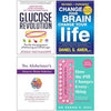 Glucose Revolution, Change Your Brain, Change Your Life, How The Pill Changes Everything, No Alzheimer's Smarter Brain Keto Solution 4 Books Collection Set