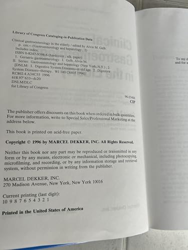 Clinical Gastroenterology in the Elderly (Gastroenterology and Hepatology): 1st Edition