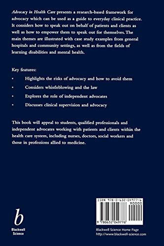 Advocacy in Health Care: 1st Edition