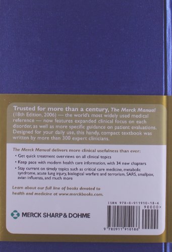 The Merck Manual of Diagnosis and Therapy: 18th Edition