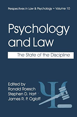 Psychology and Law: The State of the Discipline (Perspectives in Law & Psychology Book 10)
