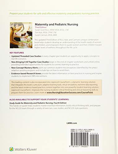 Maternity and Pediatric Nursing: 3rd Edition