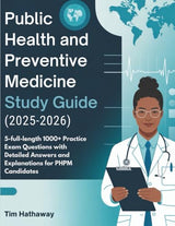 PUBLIC HEALTH AND PREVENTIVE MEDICINE (2025–2026): 5-full-length 1000+ Practice Exam Questions with Detailed Answers and Explanations for PHPM Candidates