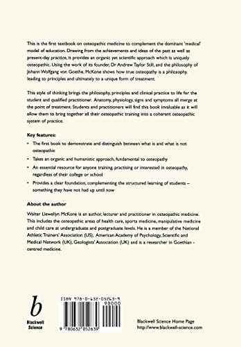Osteopathic Medicine: Philosophy, Principles and Practice