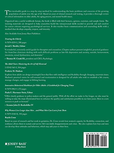 Counseling the Older Adult: A Training Manual in Clinical Gerontology
