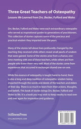 Three Great Teachers of Osteopathy: Lessons We Learned from Drs. Becker, Fulford, and Wales (The Works of Rollin E. Becker, Do)