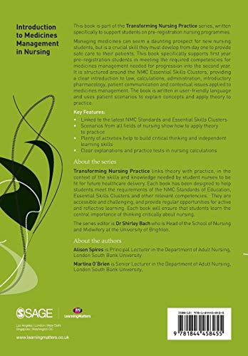 Introduction to Medicines Management in Nursing (Transforming Nursing Practice Series): First Edition