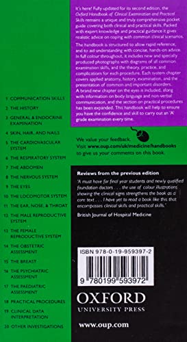 Oxford Handbook of Clinical Examination and Practical Skills (Oxford Medical Handbooks): 2nd Edition