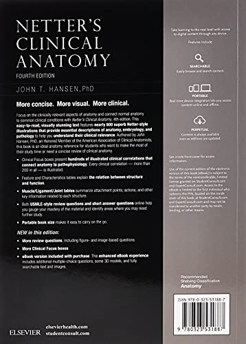 Netter's Clinical Anatomy (Netter Basic Science): 4th Edition