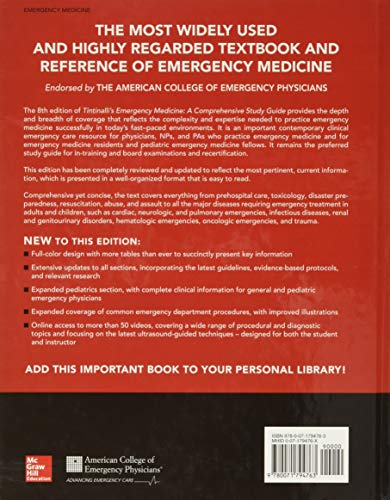Tintinalli's Emergency Medicine: A Comprehensive, 8th edition