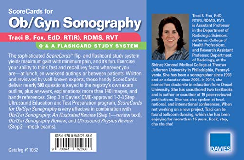 ScoreCards for Ob/Gyn Sonography: 1st Edition