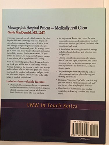 Massage for the Hospital Patient and Medically Frail Client (LWW in Touch): 1st Edition