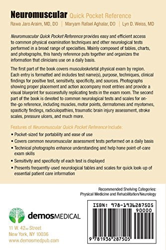Neuromuscular Quick Pocket Reference: First Edition