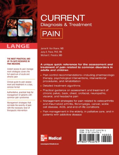 CURRENT Diagnosis & Treatment of Pain (LANGE CURRENT Series): 1st Edition