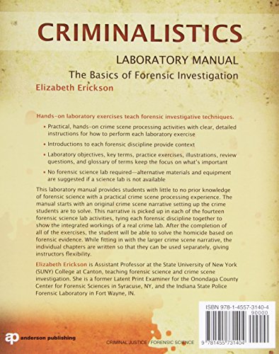 Criminalistics Laboratory Manual: The Basics of Forensic Investigation