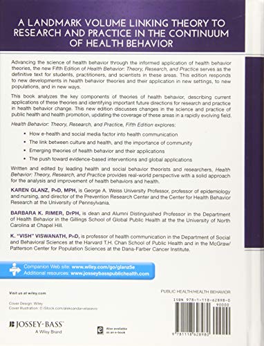 Health Behavior: Theory, Research, and Practice (Jossey-Bass Public Health)