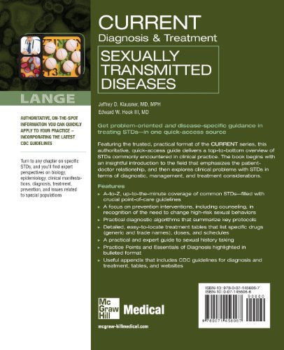 CURRENT Diagnosis & Treatment of Sexually Transmitted Diseases (LANGE CURRENT Series): 1st Edition