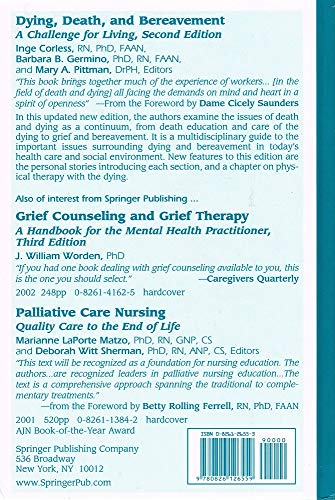 Dying, Death, and Bereavement: A Challenge for Living, 2nd Edition