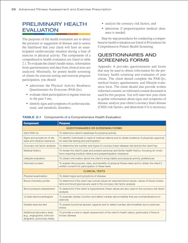 Advanced Fitness Assessment and Exercise Prescription: Ninth Edition