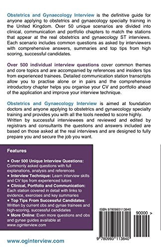 Obstetrics and Gynaecology Interview: The Definitive Guide With Over 500 ST Interview Questions For Obstetrics and Gynaecology Interviews (CT/ST Medical Interview Guides)