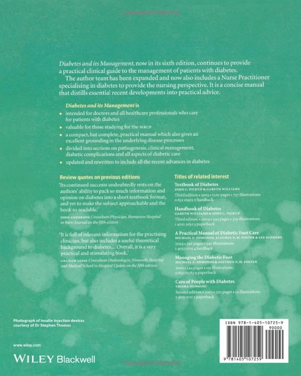 Diabetes and Its Management: 6th Edition