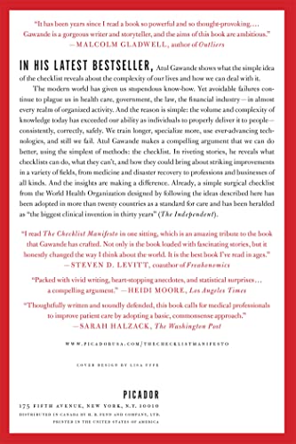The Checklist Manifesto: How to Get Things Right
