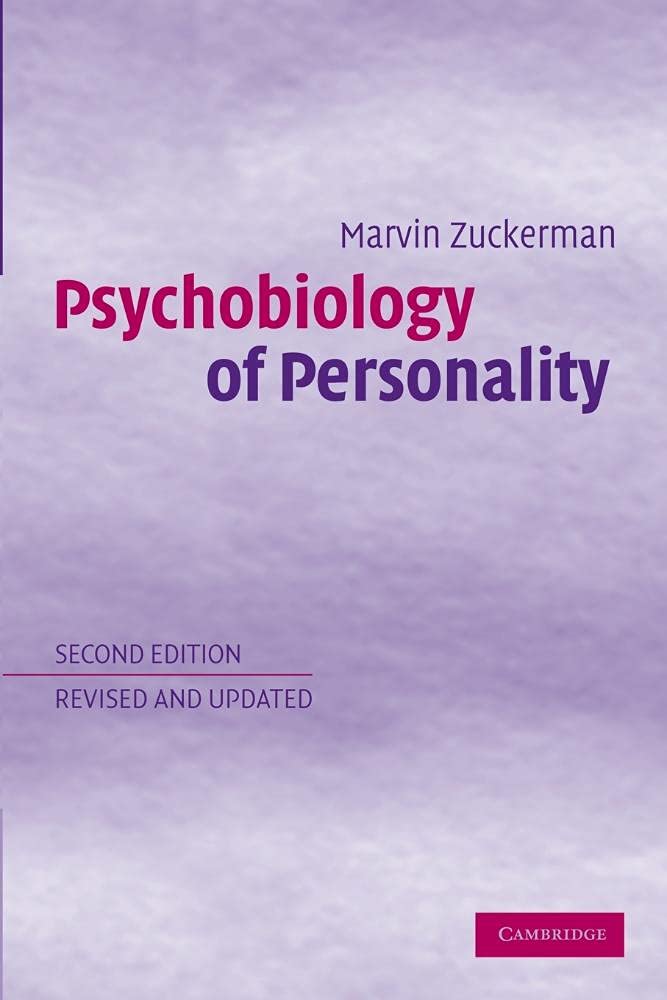 Psychobiology of Personality (Problems in the Behavioural Sciences S): 2nd Edition