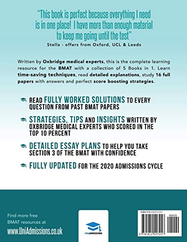 The Ultimate BMAT Collection: 5 Books In One, Over 2500 Practice Questions & Solutions, Includes 8 Mock Papers, Detailed Essay Plans, BioMedical... Ultimate Medical School Application Library)