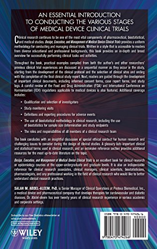 Design, Execution, and Management of Medical Device Clinical Trials: 1st Edition