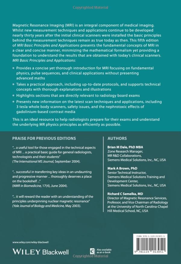 MRI: Basic Principles and Applications