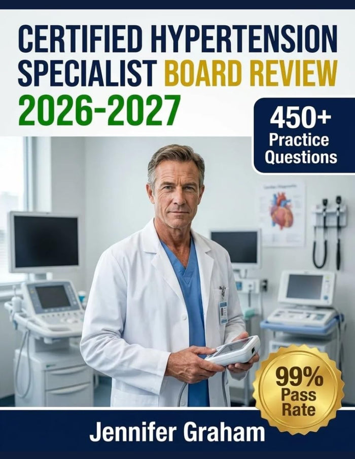 Certified Hypertension Specialist Board Review 2026-2027: Comprehensive Material Breakdown with 450+ Practice Items, Answer Keys, and Step-by-Step Explanations