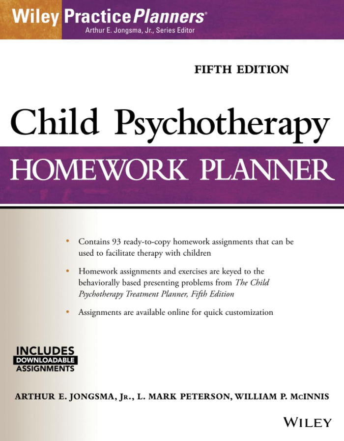 Child Psychotherapy Homework Planner (PracticePlanners): 5th Edition