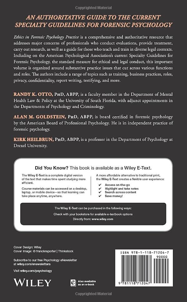 Ethics in Forensic Psychology Practice: 1st Edition