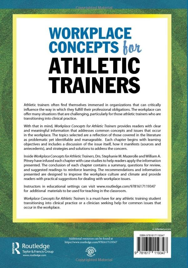 Workplace Concepts for Athletic Trainers: 1st Edition