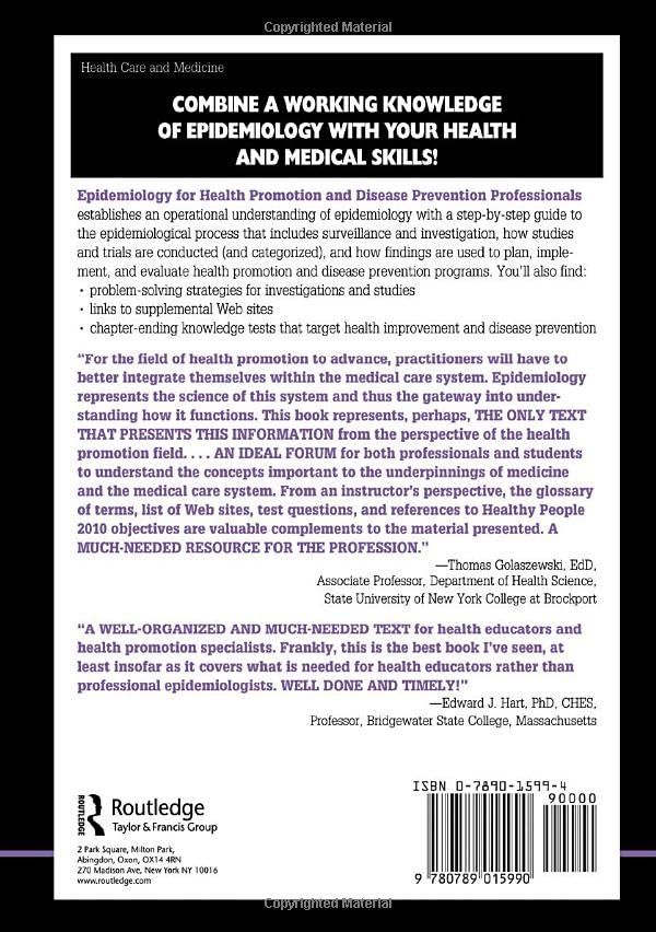 Epidemiology for Health Promotion and Disease Prevention Professionals: 1st Edition