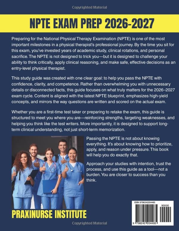 NPTE EXAM PREP 2026–2027: Essential Concepts, 1200+ Practice Questions, 500 Flashcard, and Study Techniques