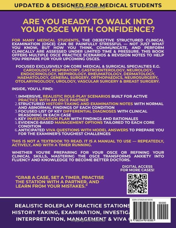 OSCE Practice Stations - Medical & Surgical Cases: Realistic OSCE Practice Scenarios & Revision Notes For Medical Students