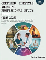 CERTIFIED LIFESTYLE MEDICINE PROFESSIONAL STUDY GUIDE (2025-2026): 3 Full-Length Practice Tests with 450+ Questions, Case Scenarios, and Evidence-Based Review of ACLM Content Domains