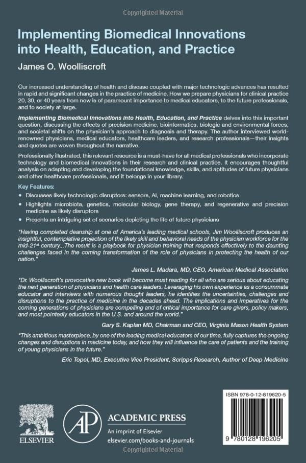 Implementing Biomedical Innovations into Health, Education, and Practice: Preparing Tomorrow's Physicians