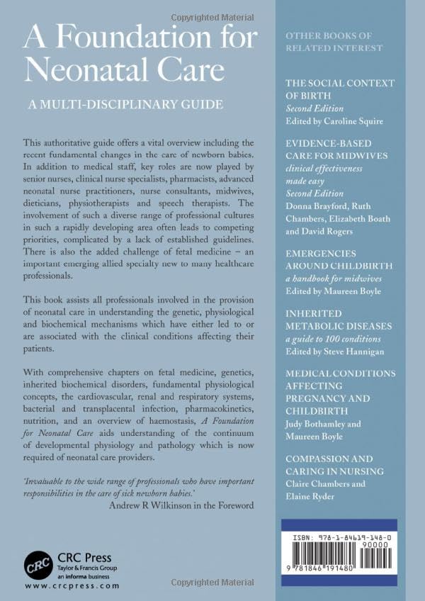 A Foundation for Neonatal Care: 1st Edition