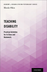 Teaching Disability: Practical Activities for In Class and Homework (Academy of Rehabilitation Psychology Series)