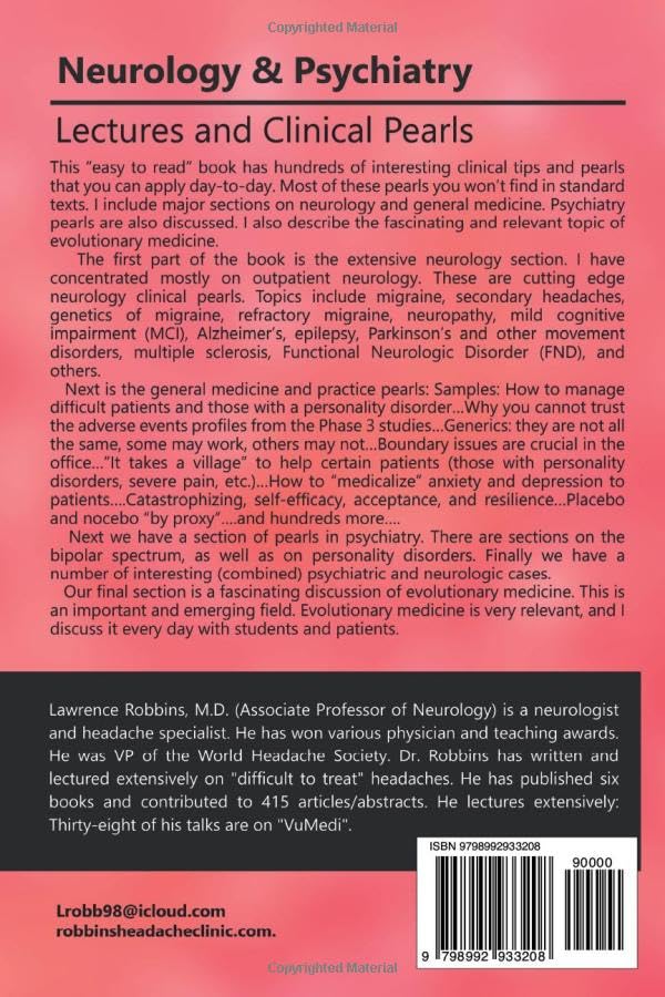 Neurology & Psychiatry: Lectures and Clinical Pearls