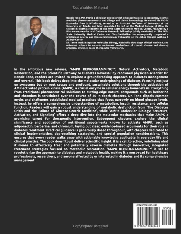 AMPK REPROGRAMMING™: Natural Activators, Metabolic Restoration, and the Scientific Pathway to Diabetes Reversal: Berberine, Chromium, Adiponectin... and the Molecular Biology of Glucose Control