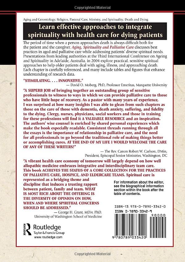 Aging, Spirituality and Palliative Care: 1st Edition
