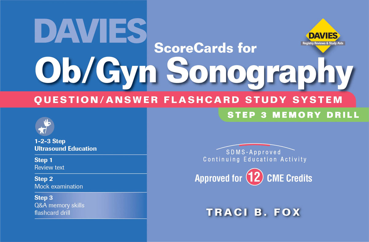 ScoreCards for Ob/Gyn Sonography: 1st Edition