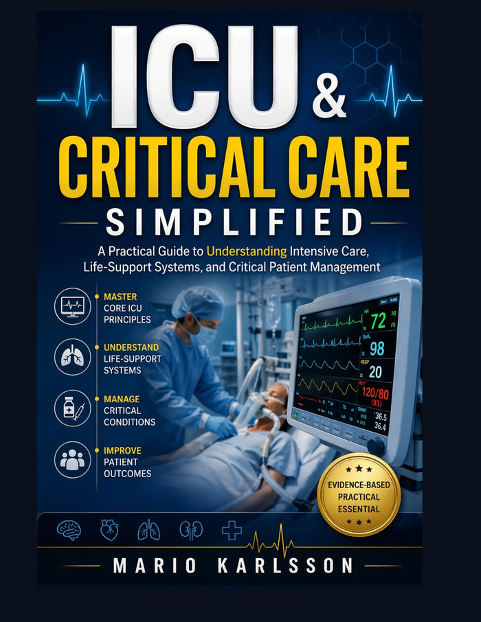 ICU & CRITICAL CARE SIMPLIFIED: A Practical Guide to Understanding Intensive Care, Life-Support Systems, and Critical Patient Management