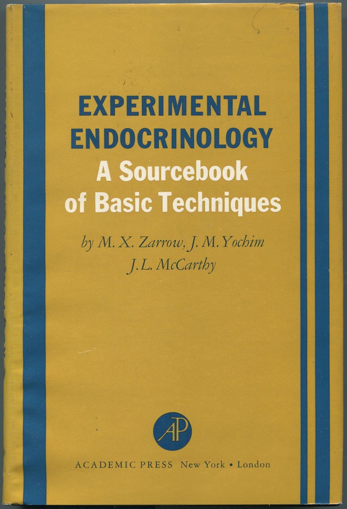 Experimental endocrinology,: A sourcebook of basic techniques