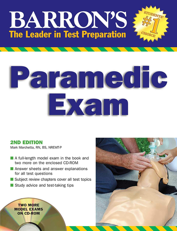 Paramedic Exam: with CD-ROM (Barron's: The Leader in Test Preparation)