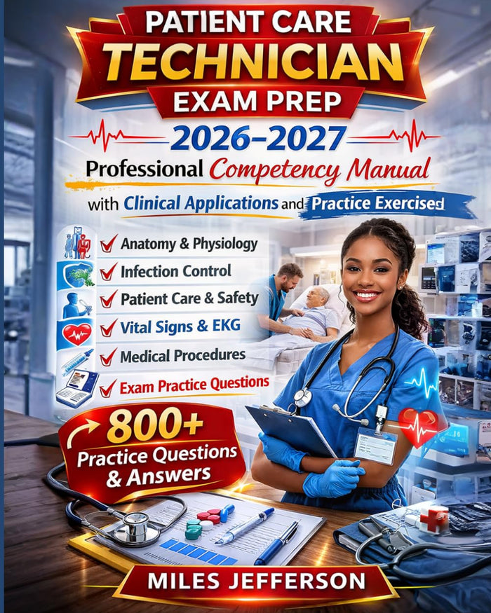 Patient Care Technician Exam Prep 2026–2027: Professional Competency Manual with Clinical Applications and Practice Exercises to Ace PCT Test