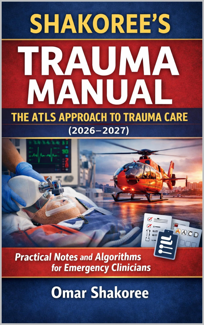 Shakoree’s Trauma Manual The ATLS Approach to Trauma Care (2026–2027): Practical Notes and Algorithms for Emergency Clinicians (The Shakoree Emergency & Trauma Series Book 1)